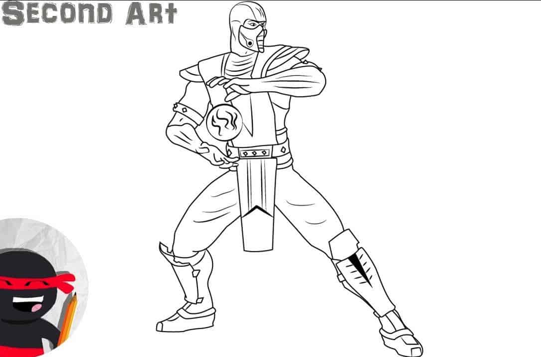 How to draw sub zero for Beginners