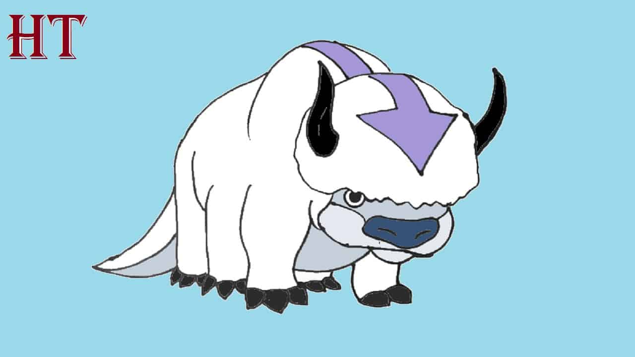 How To Draw Appa from Avatar Step by Step