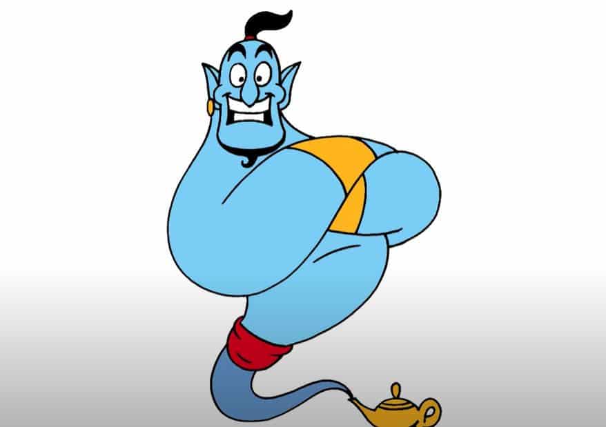 How To Draw Genie From Aladdin