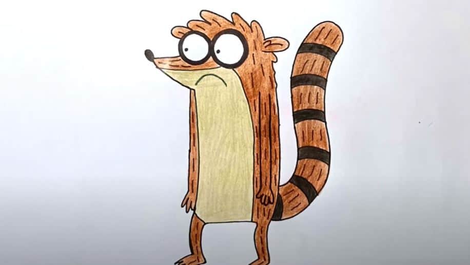 How To Draw Rigby From Regular Show