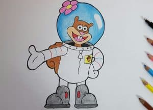 How To Draw Sandy Cheeks