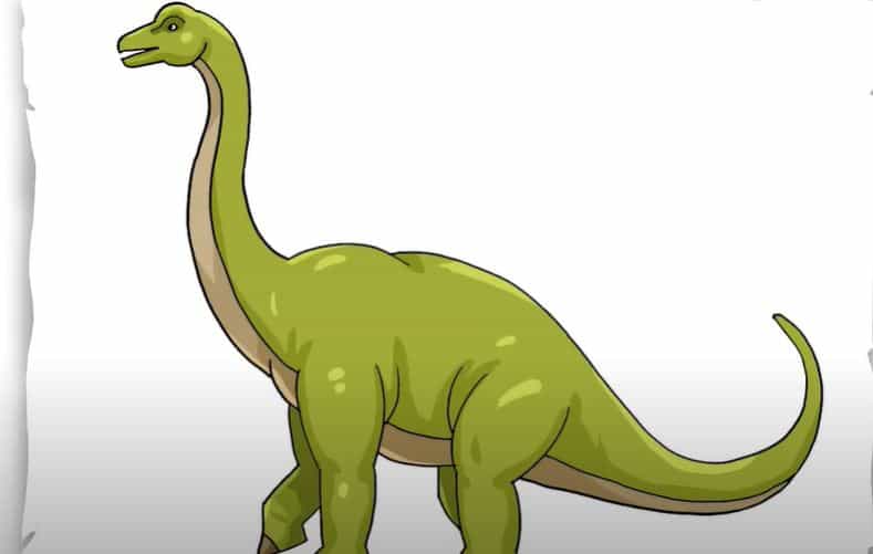 How to Draw a Brachiosaurus Step by Step