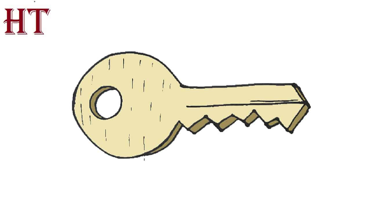 Key Drawing easy Step by Step for Beginners