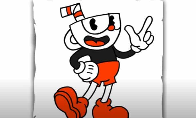 How To Draw Cuphead Step by Step