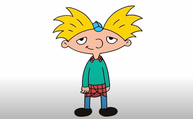 How To Draw Hey Arnold Step by Step