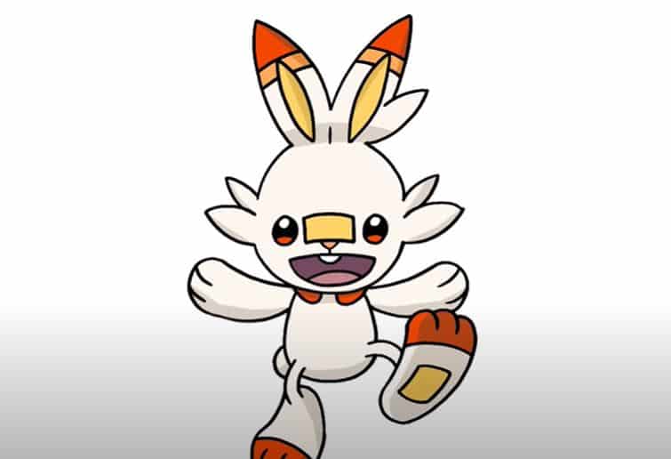 How To Draw Scorbunny from Pokemon