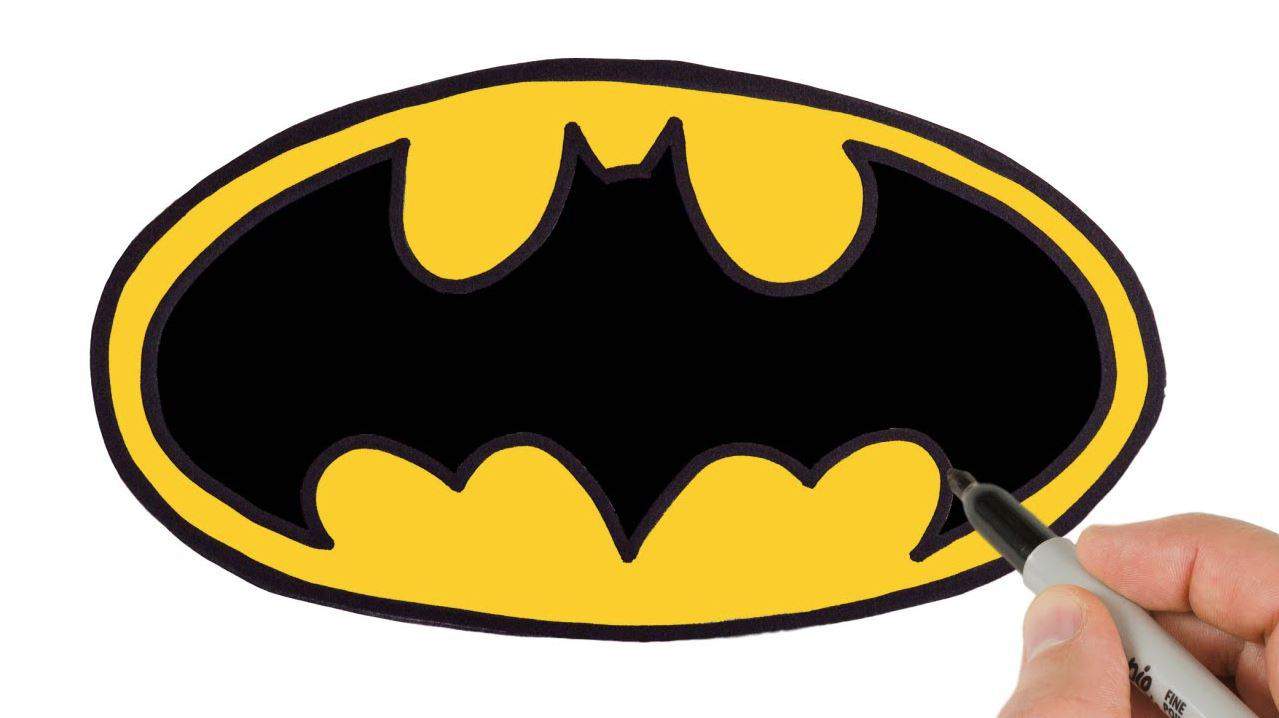 How To Draw The Batman Logo Step by Step