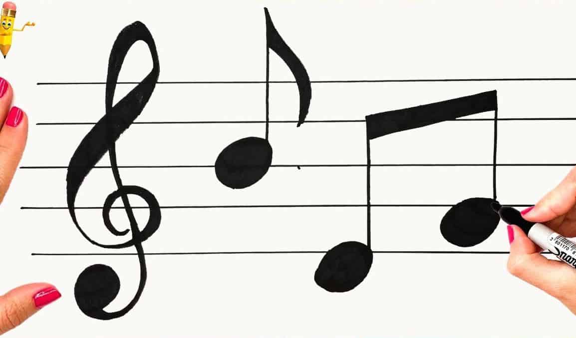 How to Draw Music Notes Step by Step