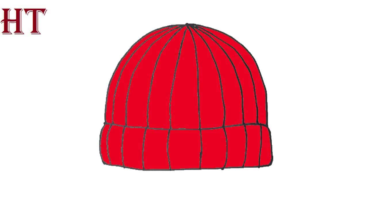 How to Draw a Beanie Hat easy Step by Step