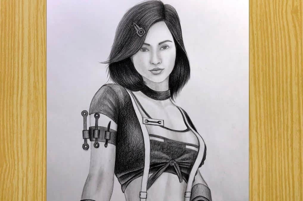 How to Draw a Cute Girl from Pubg