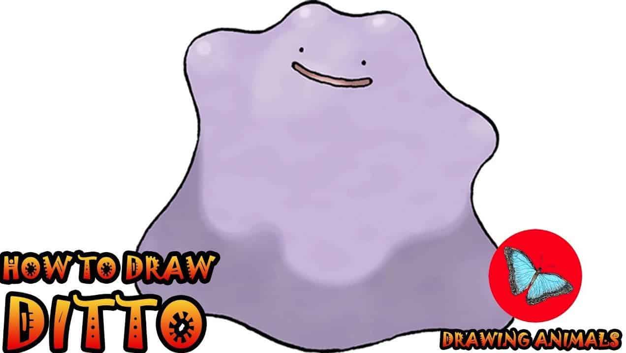 How to draw Ditto from Pokemon