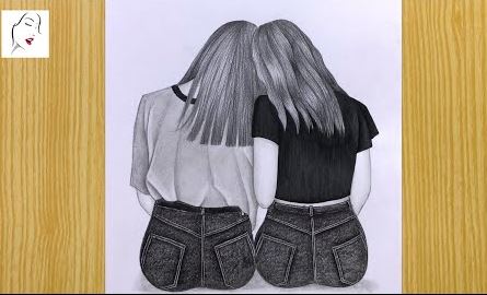 How to draw Friends with Pencil