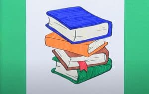 How To Draw A Stack of Books