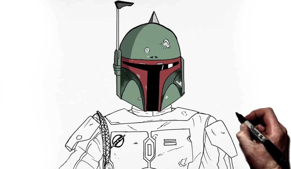 How To Draw Boba Fett Step by Step