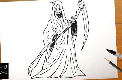 How To Draw Grim Reaper Step by Step