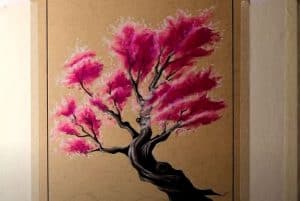 How to Draw A Cherry Blossom Tree