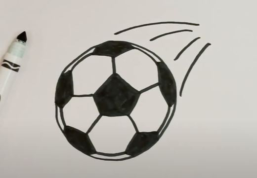 How to Draw A Soccer Ball Step by Step