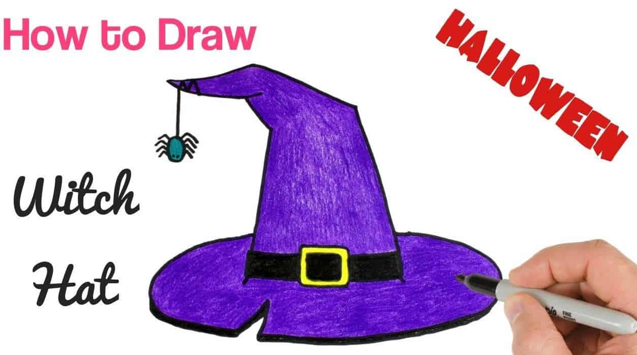 How to Draw A Witch Hat Step by Step