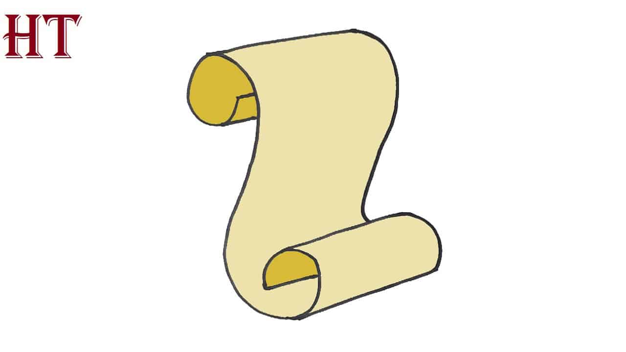 How to Draw a Scroll Step by Step