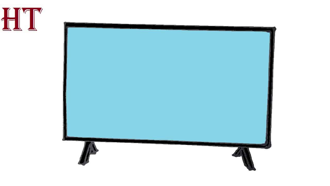 How to draw a TV Step by Step