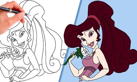 How To Draw Megara from Hercules
