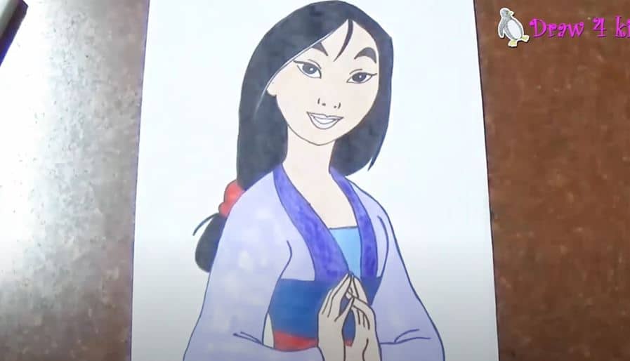 How To Draw Mulan Step by Step