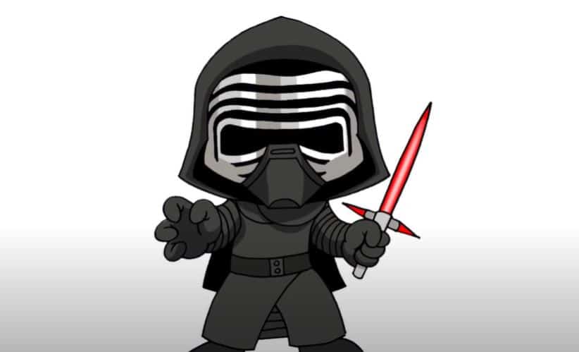 How to Draw Kylo Ren from Star Wars