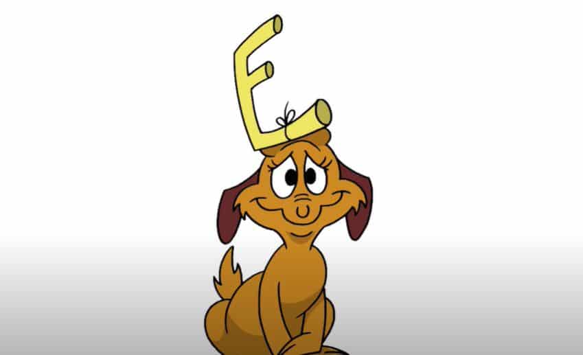 How to Draw Max from The Grinch || Cartoon Dog Drawing