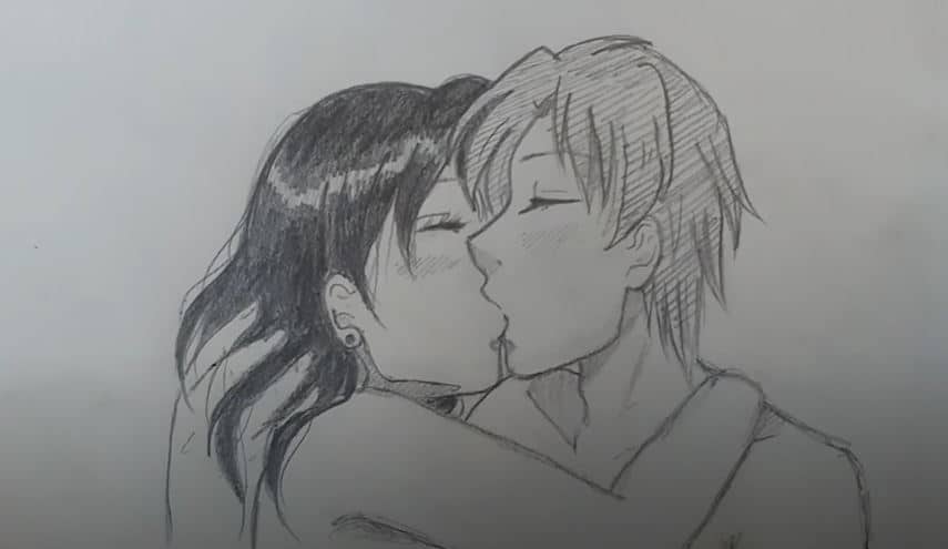 How To Draw A Kiss Step by Step