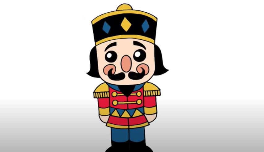 How To Draw A Nutcracker Step by Step