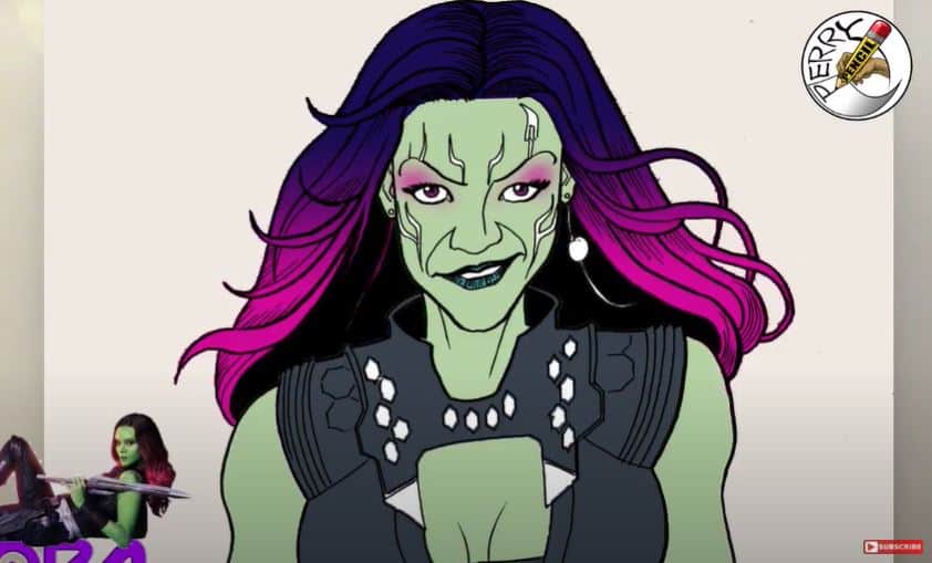 How To Draw Gamora Step by Step