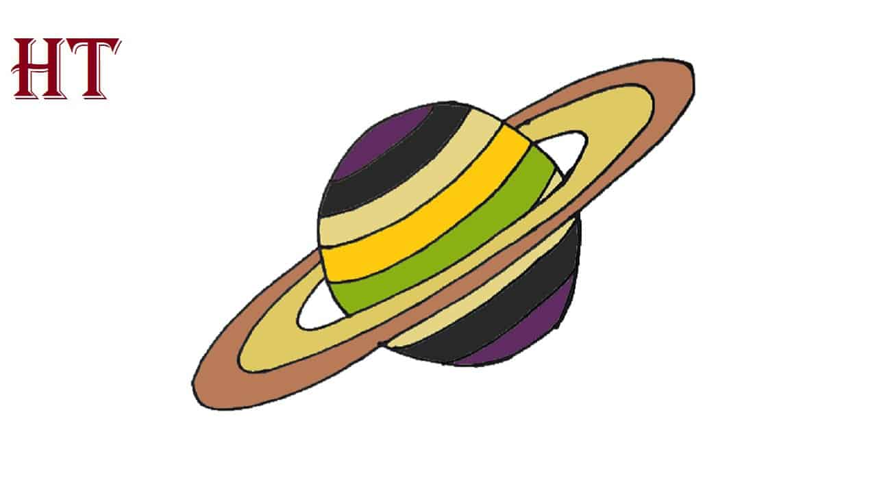 How to Draw Saturn Step by Step