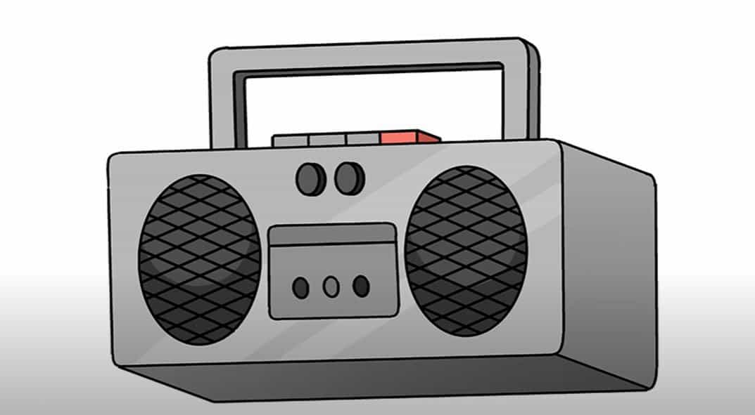 Radio Drawing easy Step by Step for Beginners