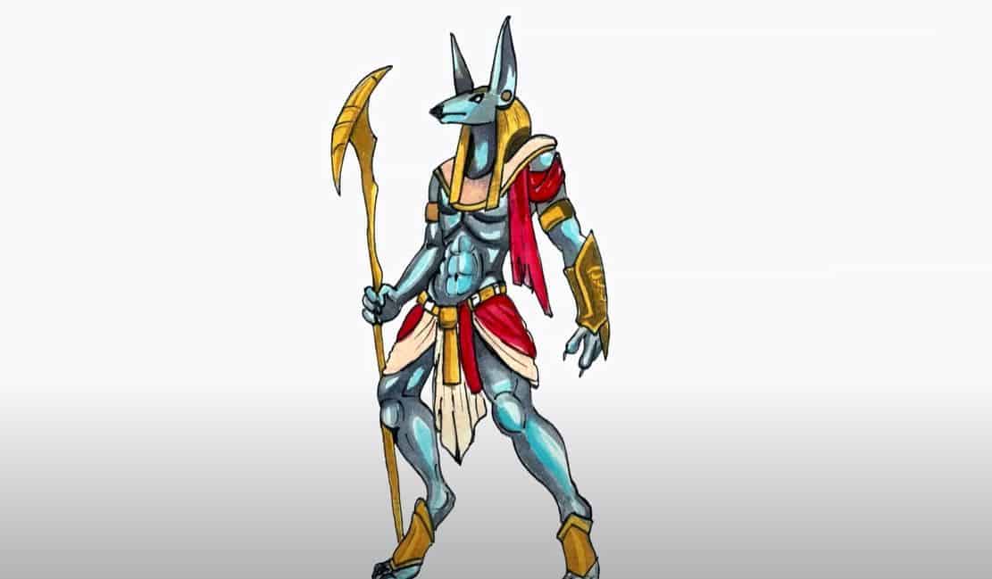 How To Draw Anubis Step by Step