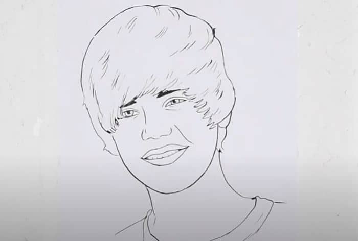 How To Draw Justin Bieber Step by Step