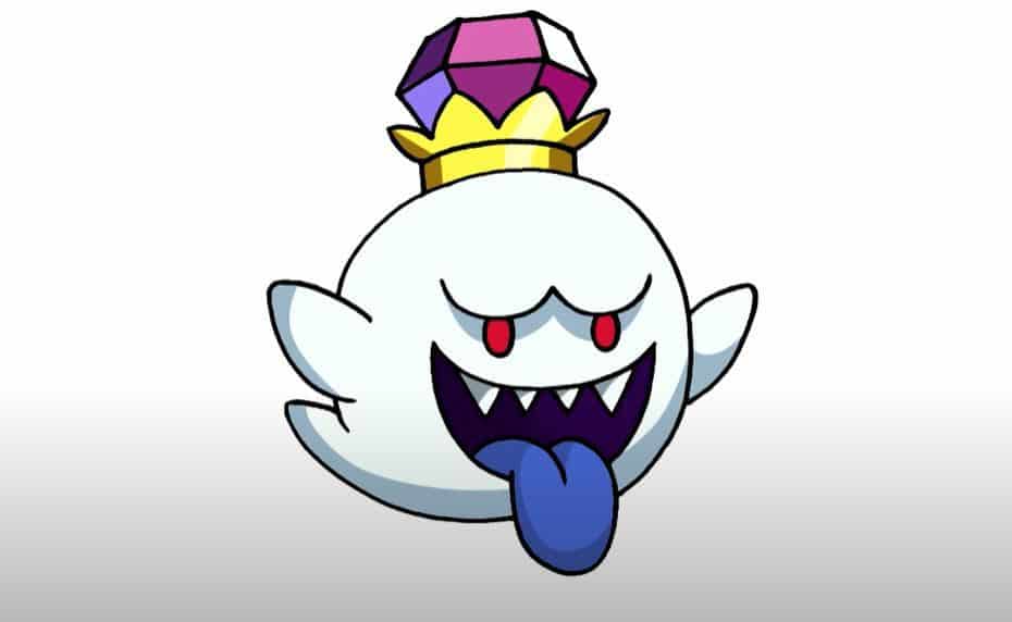 How To Draw King Boo Step by Step