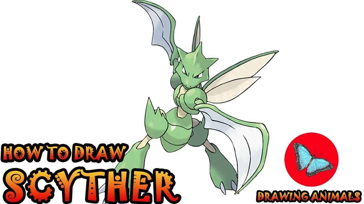 How To Draw Scyther from Pokemon