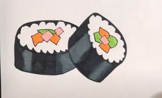 How To Draw Sushi Step by Step