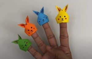 DIY BUNNY FINGER PUPPET