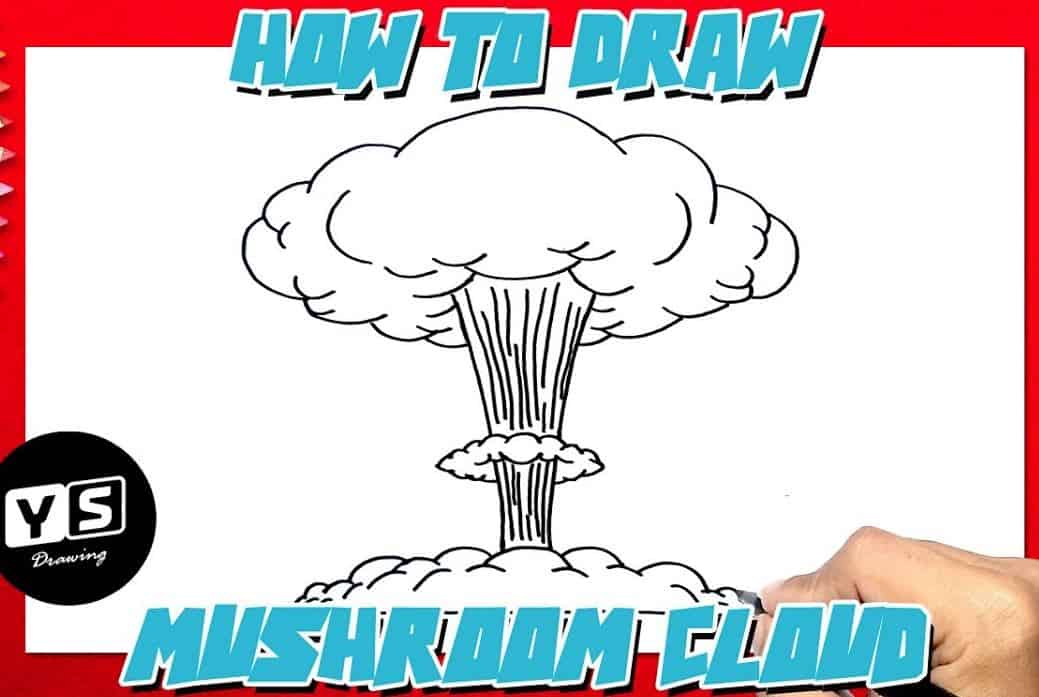 How To Draw A Mushroom Cloud Step by Step