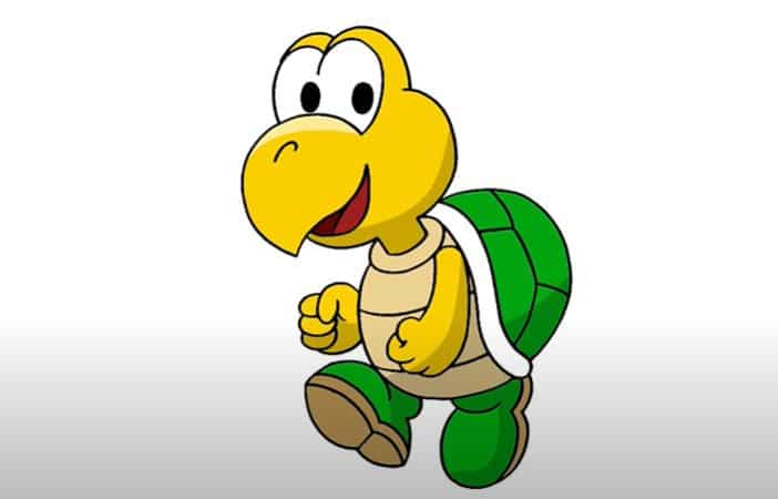 How To Draw Koopa Troopa Step by Step