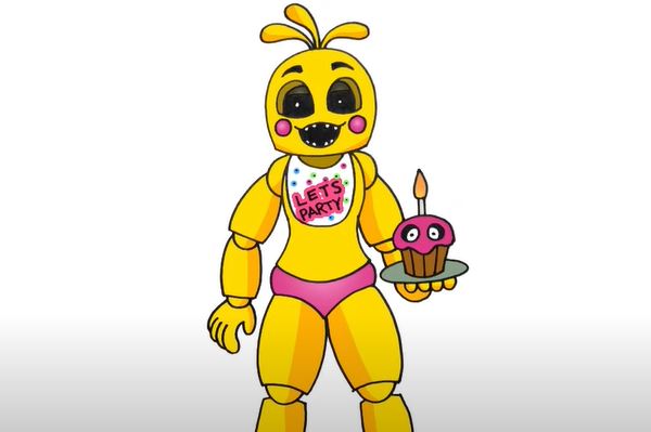 How To Draw Toy Chica Step by Step