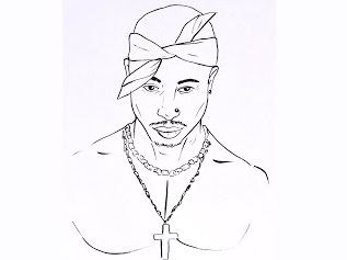 How To Draw Tupac Shakur Step by Step