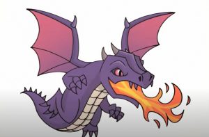 How to Draw a Fire Breathing Dragon