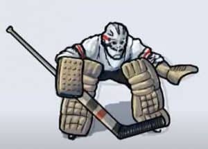 How to Draw a Hockey Goalie