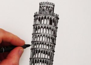 How to Draw the Leaning Tower of Pisa