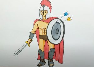How To Draw A Gladiator