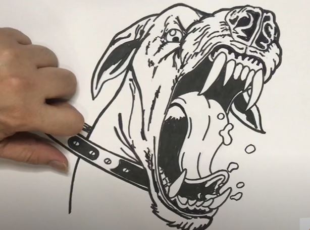 How to Draw an Angry Dog Step by Step