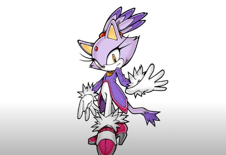 How To Draw Blaze the Cat from Sonic the Hedgehog