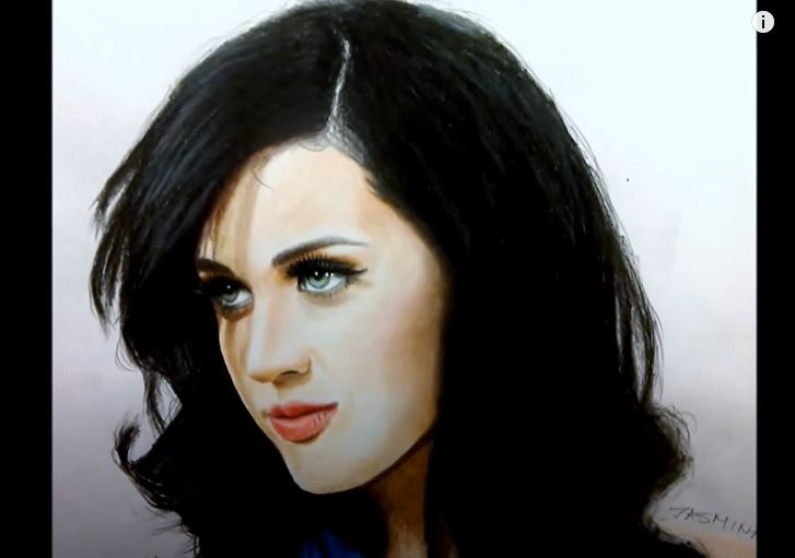 How to Draw Katy Perry with Pencil